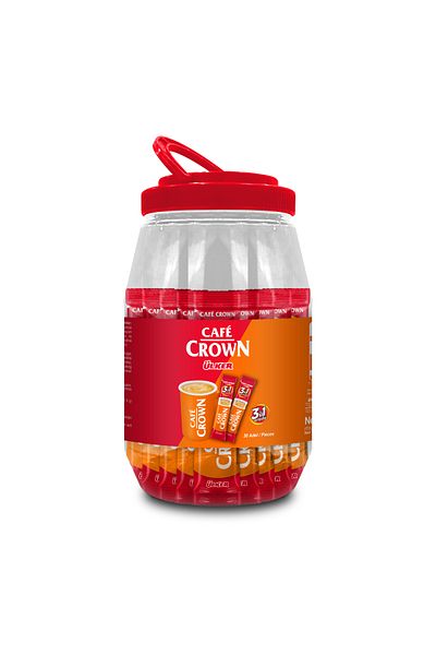 Cafe Crown 30 Pcs Pet Canister 3 in 1 Plain