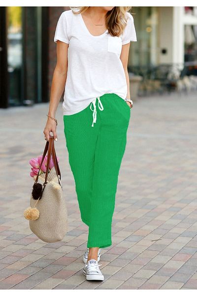 night blue Pantaloni verzi de in