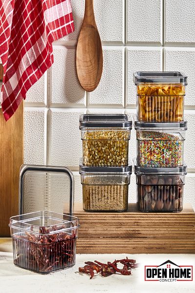 Open Home Concept 6-Piece Breakfast Storage Container with Leak-Proof Lid - x6 850 ml