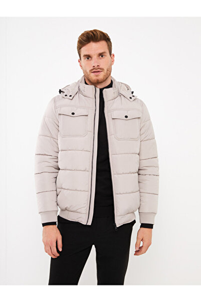 LC Waikiki Ανδρικό πουπουλένιο παλτό με κουκούλα Standard Fit