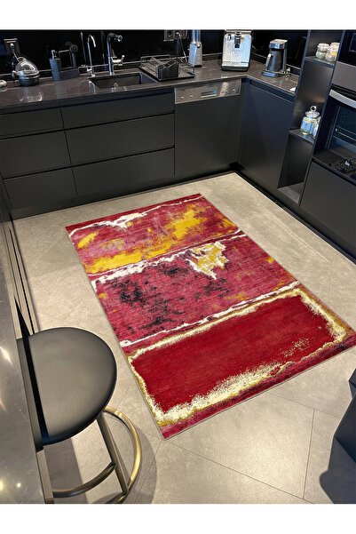 Rugs Modern Halı Renkli Katman Geometrik Desenli Dokuma Taban miravip692