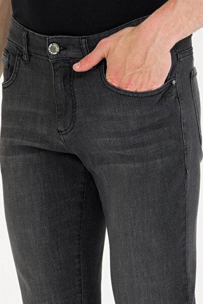 U.S. Polo Assn. US POLO ASSNWOVEN FABRIC STRAIGHT ANTHRACITE DENIM PANTS