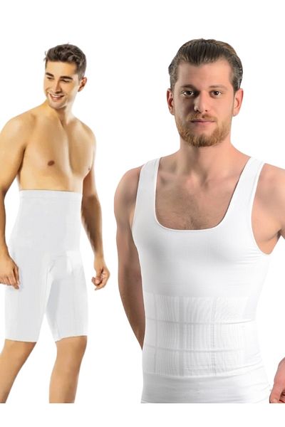 MODAGO Gorgeous Double Men's Corset Tank Top and Corset Boxer