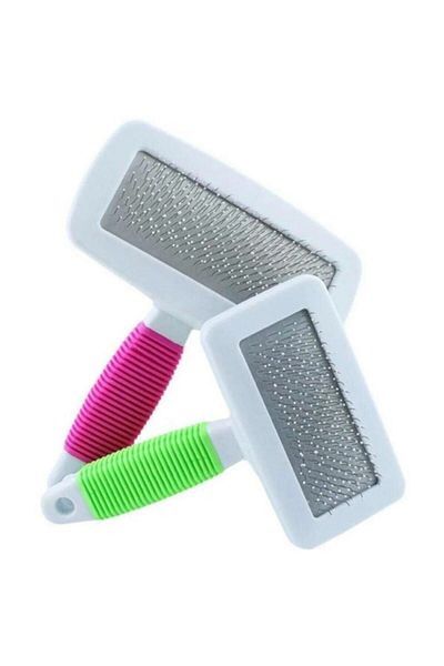 mrtbilisim Fast Shipping - Pet Cat Dog Hair Combing Scratching Brush, Wire Brush Pad Flea Brush