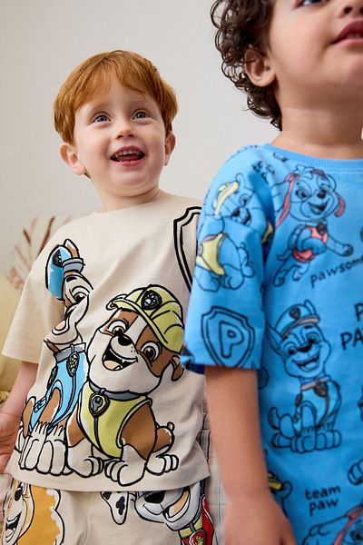 Next Baby Paw Patrol Printed 100% Cotton 3-Piece Set - Short Sleeve Shorts and Top Set