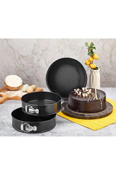 Cosiness Kelepçeli Kek Kalıbı 3 Lü Set ( 24 - 26 - 28 Cm )