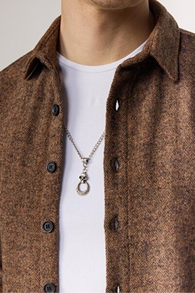 Tudors Winter Lumberjack Slim Fit Men's Shirt - Long Sleeve, Solid Brown