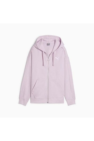 Puma HER Full-Zip Hoodie Purple Women's Sweatshirt