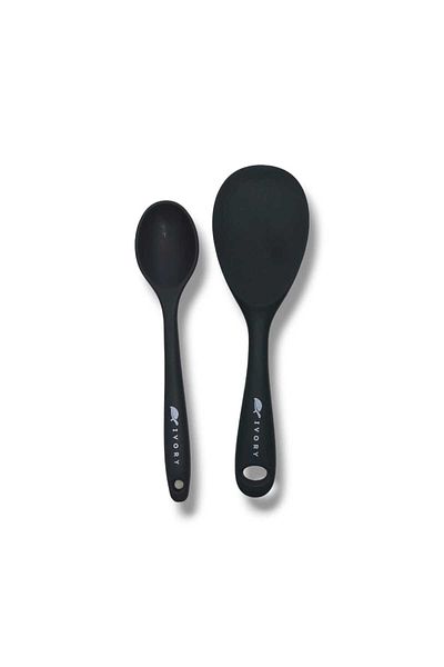 Gead Gray Ivory 2 Grain Silicone Spoons (20cm)