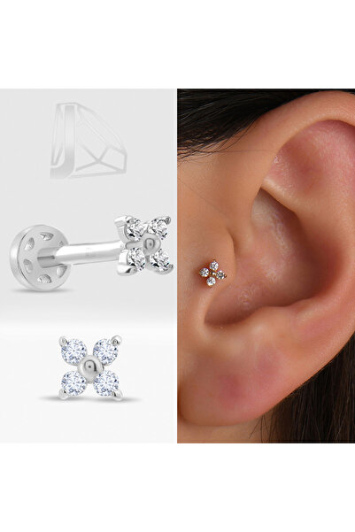 Joy Pırlanta 0.04 Karat Pırlanta Tragus Piercing