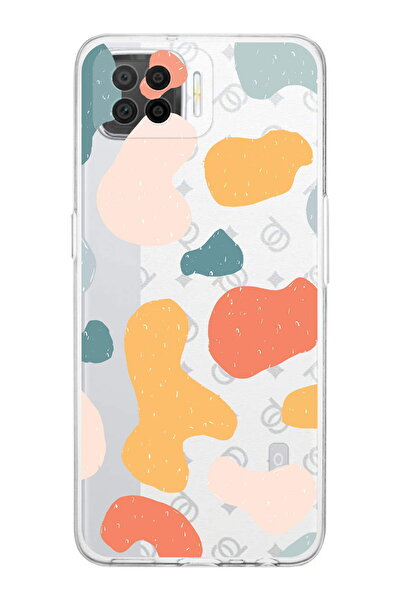 PrintiFy Oppo A73 Uyumlu Kamera Korumalı Grunge Tasarımlı Şeffaf Kılıf