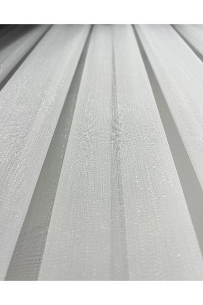 Zd Glitter Bamboo Tulle Curtain with Silky Gramage 1/3 Layers Close Pleated Don't Want Ironing Special Size Possible