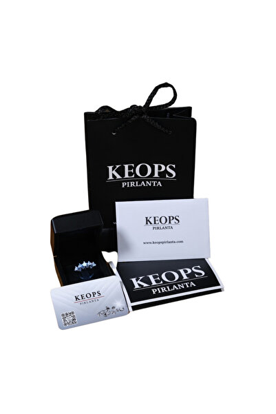 Keops Pırlanta Pırlanta Oval Zümrüt Taşlı Kolye
