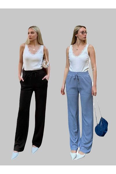 AFROGİYİM Women's Relaxed Cut 2-Piece Pants