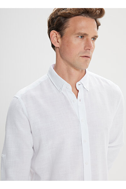 ALTINYILDIZ CLASSICS Altınyıldız Classics Λευκό ανδρικό πουκάμισο 4Α 2024200011
