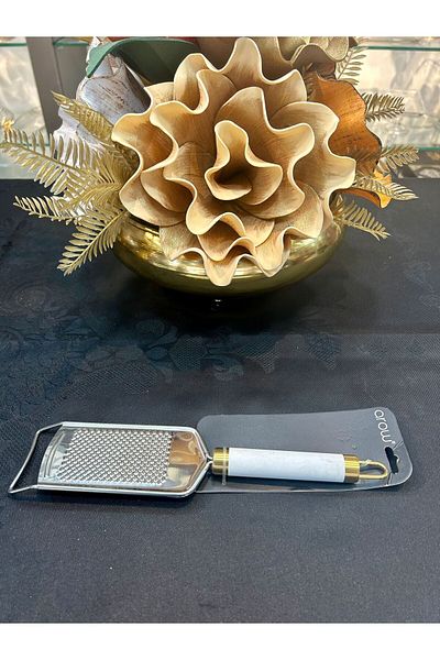 Santara STAINLESS STEEL BODY ACRYLIC WHITE HANDLE LUXURY GRAPE