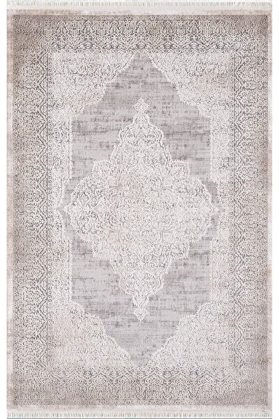 Artemis Halı Barok Bej Gri Kiremit Halı 02253c