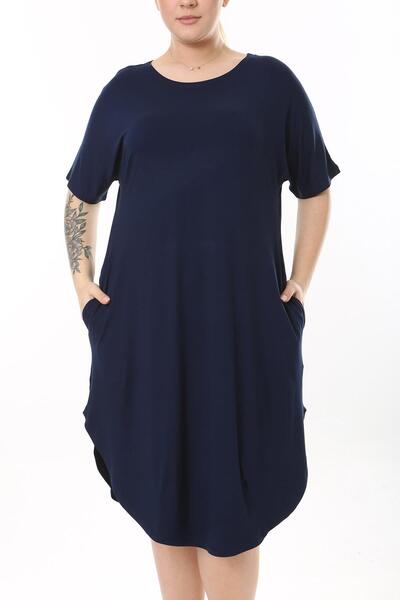 ESPİNA Women's Plus Size Viscose Dress