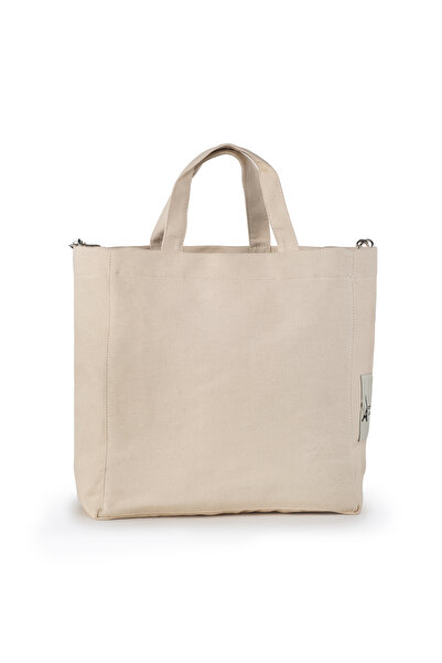 ICONE BAG Icone Beige - Paris Κεντημένη γυναικεία τσάντα ώμου