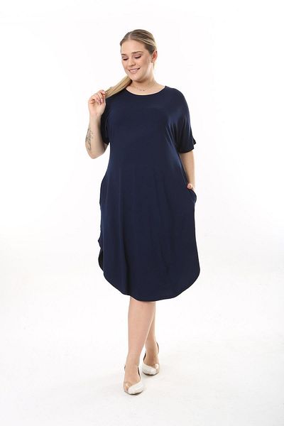 ESPİNA Γυναικείο φόρεμα βισκόζης Plus Size