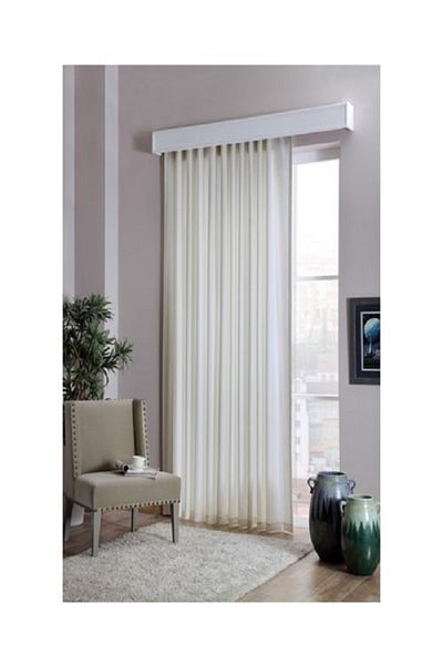 ELİF NAZLI PERDE Satin Sunshade Curtain - White - (1st Quality)