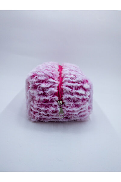 Sheen Розова и бяла чанта Makayaçı - розов цип