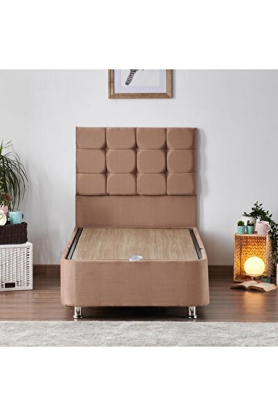 Niron Yatak Niron Rama Baza Ve Başlık Seti - Tek Kişilik Metal Sandıklı Sütlü...