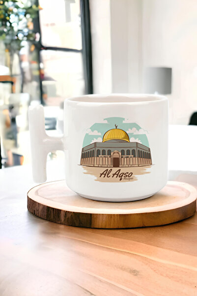 hediyesenesi كوب تي مطبوع بتصميم فلسطين، كوب غازيا تي، كوب كودوس