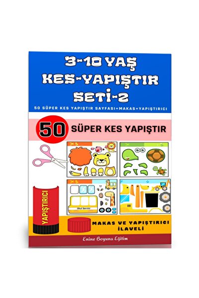 Enine Boyuna Eğitim 3-10 Years Kes Sticker Set-2 (50 Full Sheets)