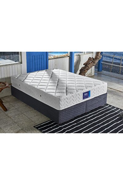 Niron Yatak Blue Yatak Çift Kişilik Lüks Full Ortopedik Sert Yatak, Pamuklu Ö...