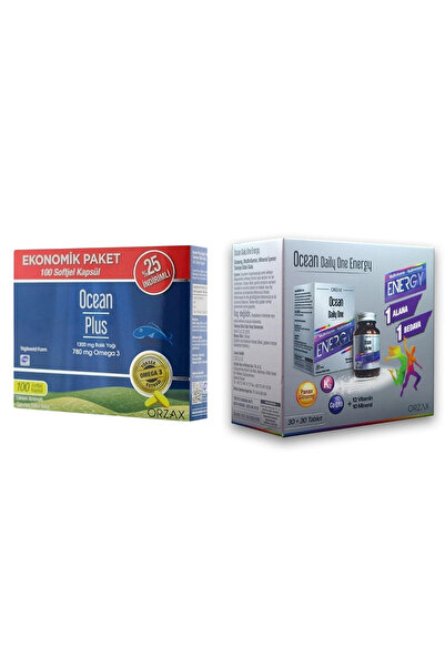 Ocean Plus Omega 3 1200 Mg 100 Kapsül + DAİLY ONE ENERGY 1 ALANA 1 BEDAVA