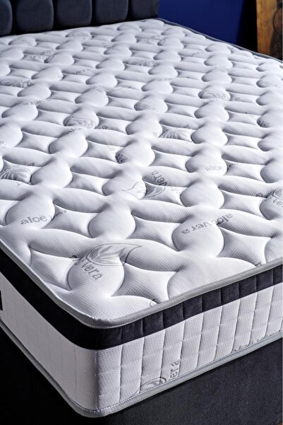 Niron Yatak Vera Yatak Tek Kişilik Full Ortopedik Sert Yatak, Aleo Vera Kumaşlı, Tek Taraflı Yaylı Yatak