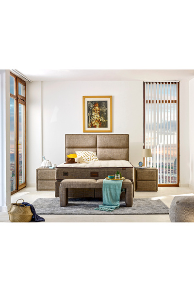 Niron Yatak Tek Kişilik Lüks Ergonomik Yatak 90x180 Cm Organic Cotton