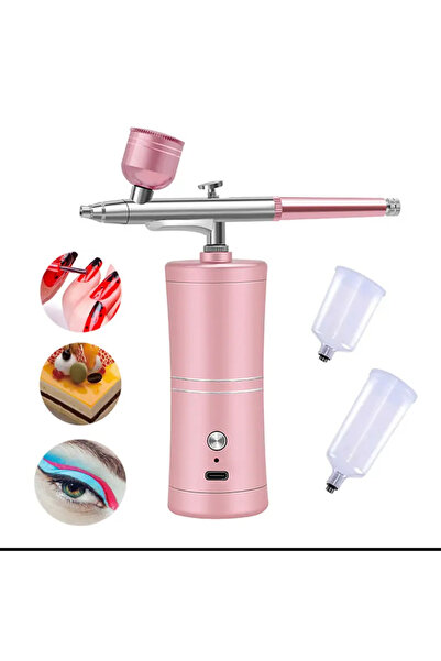 charmerprincesses Boya Makinesi Airbrush Kiti Protez Tırnak Cihazı Şarj Edile...