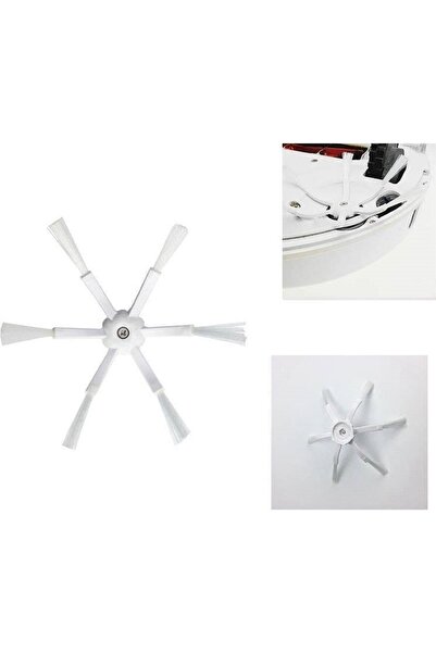 srfn ticaret Xiaomi Roborock S7 - Νέας γενιάς λευκή πλαϊνή βούρτσα, 6 βραχίονες, 2 τεμάχια
