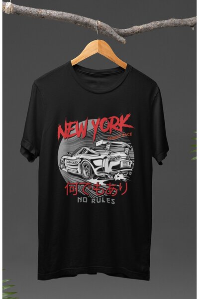 Fuddy Moda Unisex New York Street Race Supra Štampano T-shirt, majica na temu...