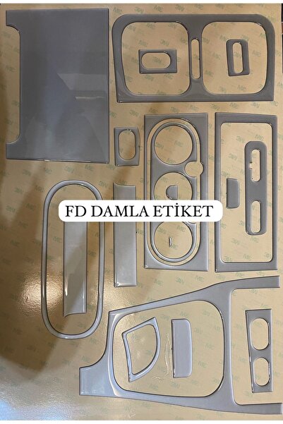 FD OTOMOTİV مجموعة رينو لاجونا 1 كاملة من طلاء الماهوجني باللون الرمادي الفضي