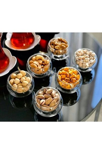 Duffa Borosilicate Double Walled 6-Piece Mini Sauce Bowl Candy Bowl Snack Treat Presentation Bowl