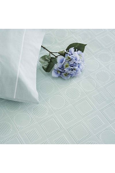 Taç Jacquard Doretta Mint Single Pique Set