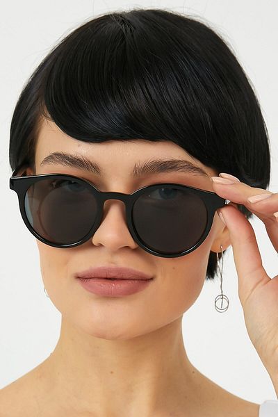 ModaLand Black Round Erica Model Sunglasses