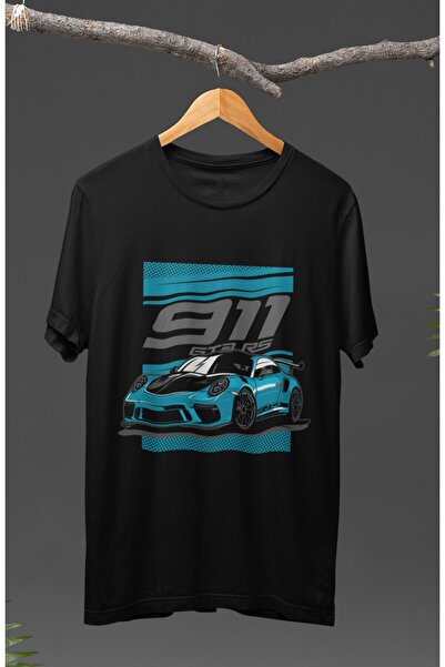 Fuddy Moda Unisex Porsche 911 GT3 RS Štampano T-shirt , majica na temu automo...