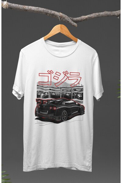 Fuddy Moda Unisex Japan Godzilla Skyline Štampano T-shirt, majica sa temom au...