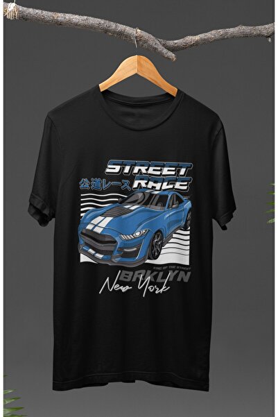 Fuddy Moda Unisex ulična trkačka majica Ford Mustang Štampano T-shirt, majica...