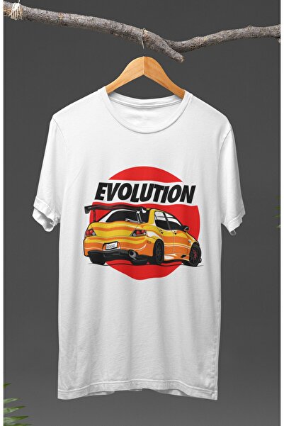 Fuddy Moda Unisex žuta Mitsubishi Evolution Štampano T-shirt majica sa temom ...