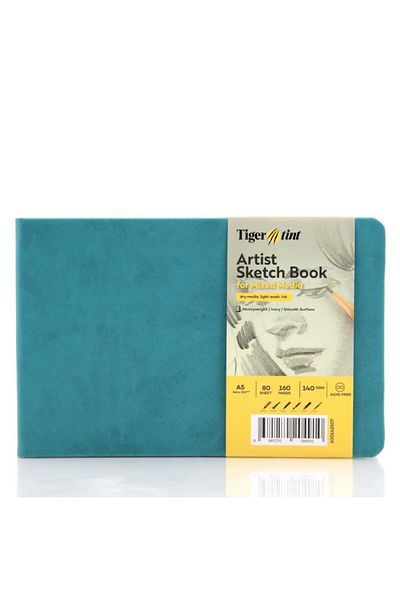 Tigertint TIGERTINT HARD COVER ORIZONTAL CAIET DE SCHITAT 140G A5 80 FOI TURCOAZ