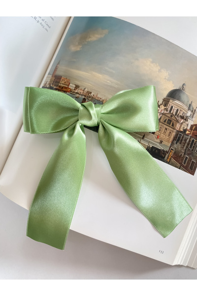 CSR AKSESUAR cataramă automată din satin cu arc dublu strat