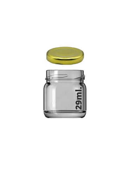 ArtElegant 29mlMini Glass Jar (4 PCS) Specimen, Food, Wedding and Henna Confectionery Jar