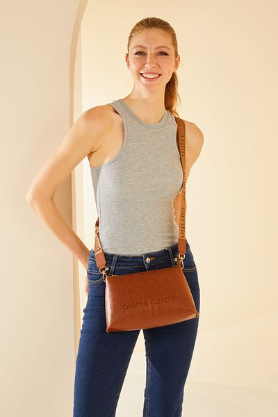 Pierre Cardin Camel Floater Women's Shoulder Bag 05Po24Y1840