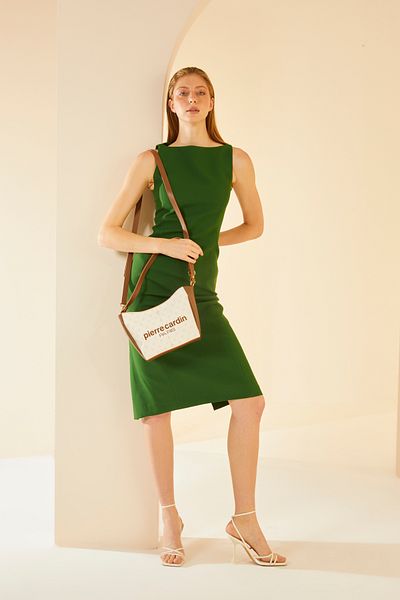 Pierre Cardin حقيبة كتف نسائية على شكل عظمة 05PO24Y1838