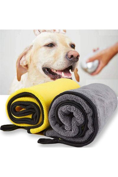 Choice Pet Bath Towel Soft Microfiber Absorbent Dog Towel Puppy Cat Wash Cleaning Cloth Miniature Puppy ...